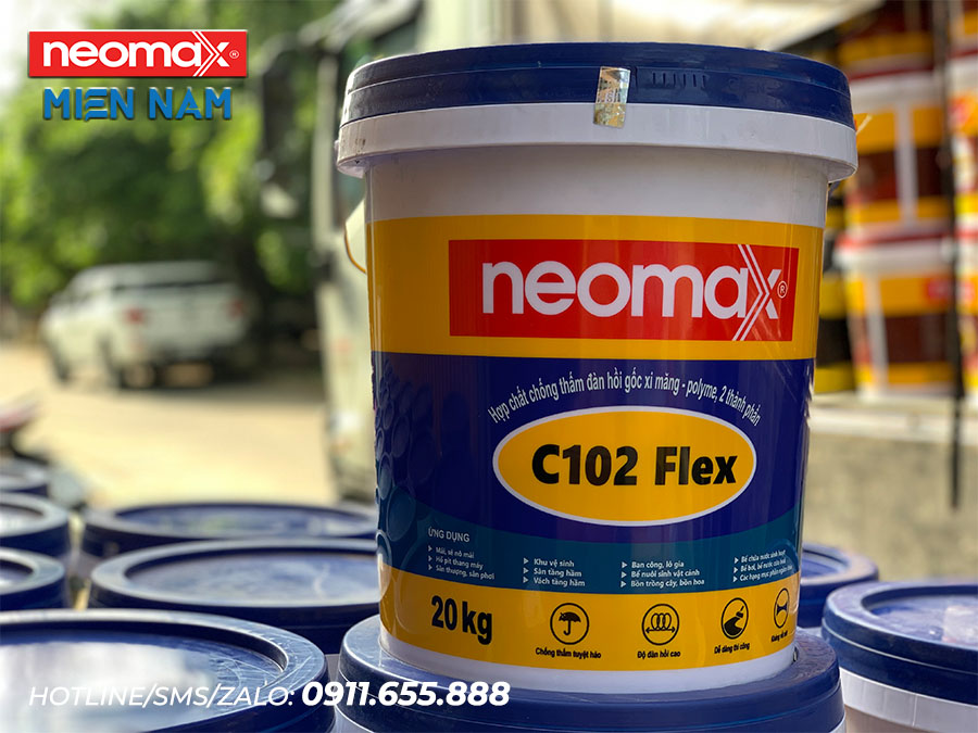 NEOMAX C102 FLEX | Chất chống thấm đàn hồi gốc xi măng