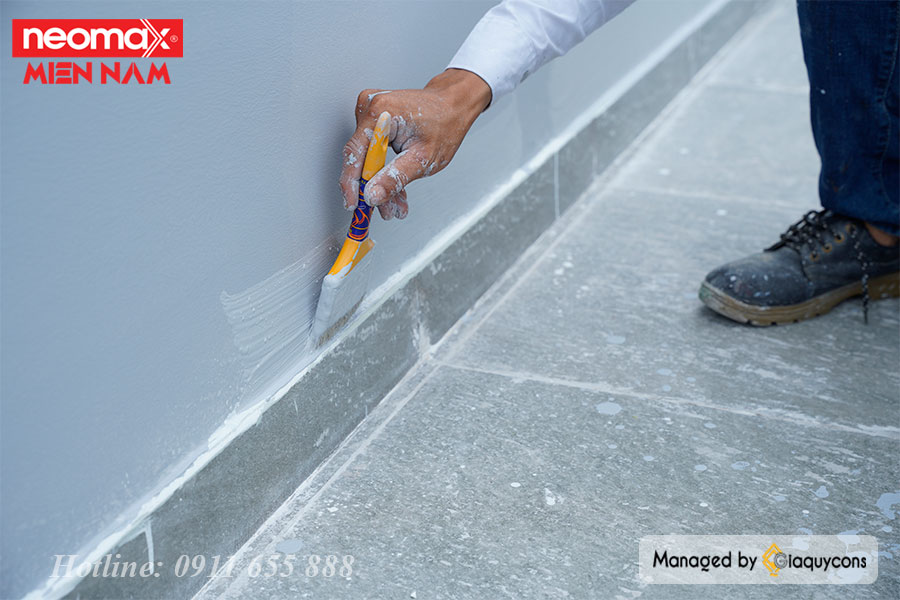 Chống thấm tường nhà liền kề bằng Neomax A108