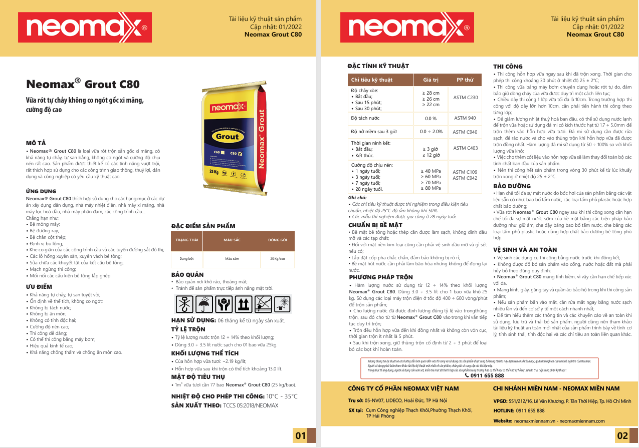TDS Neomax Grout C80