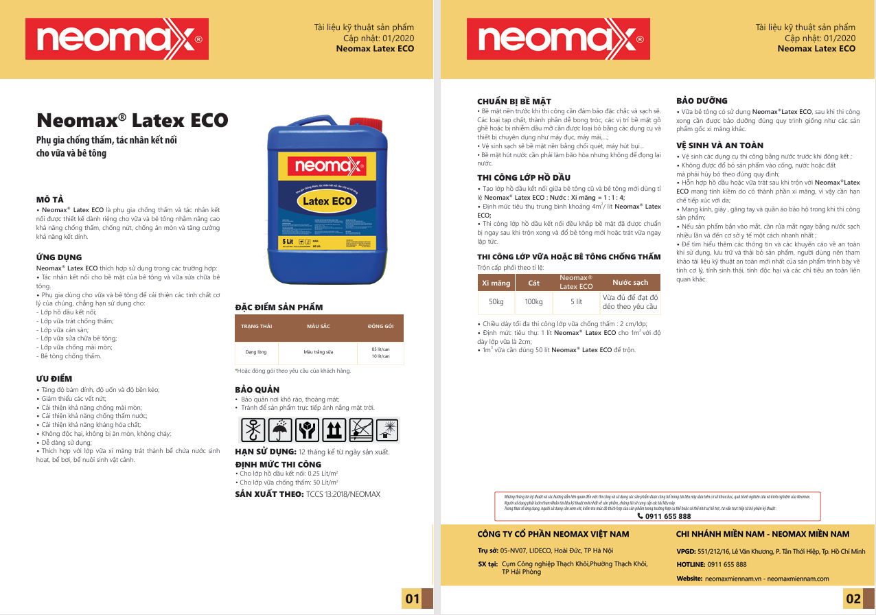 TDS Neomax Latex ECO