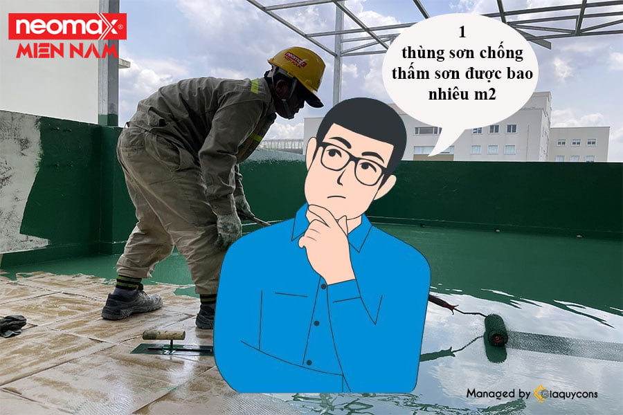 1 thùng sơn chống thấm sơn được bao nhiêu m2