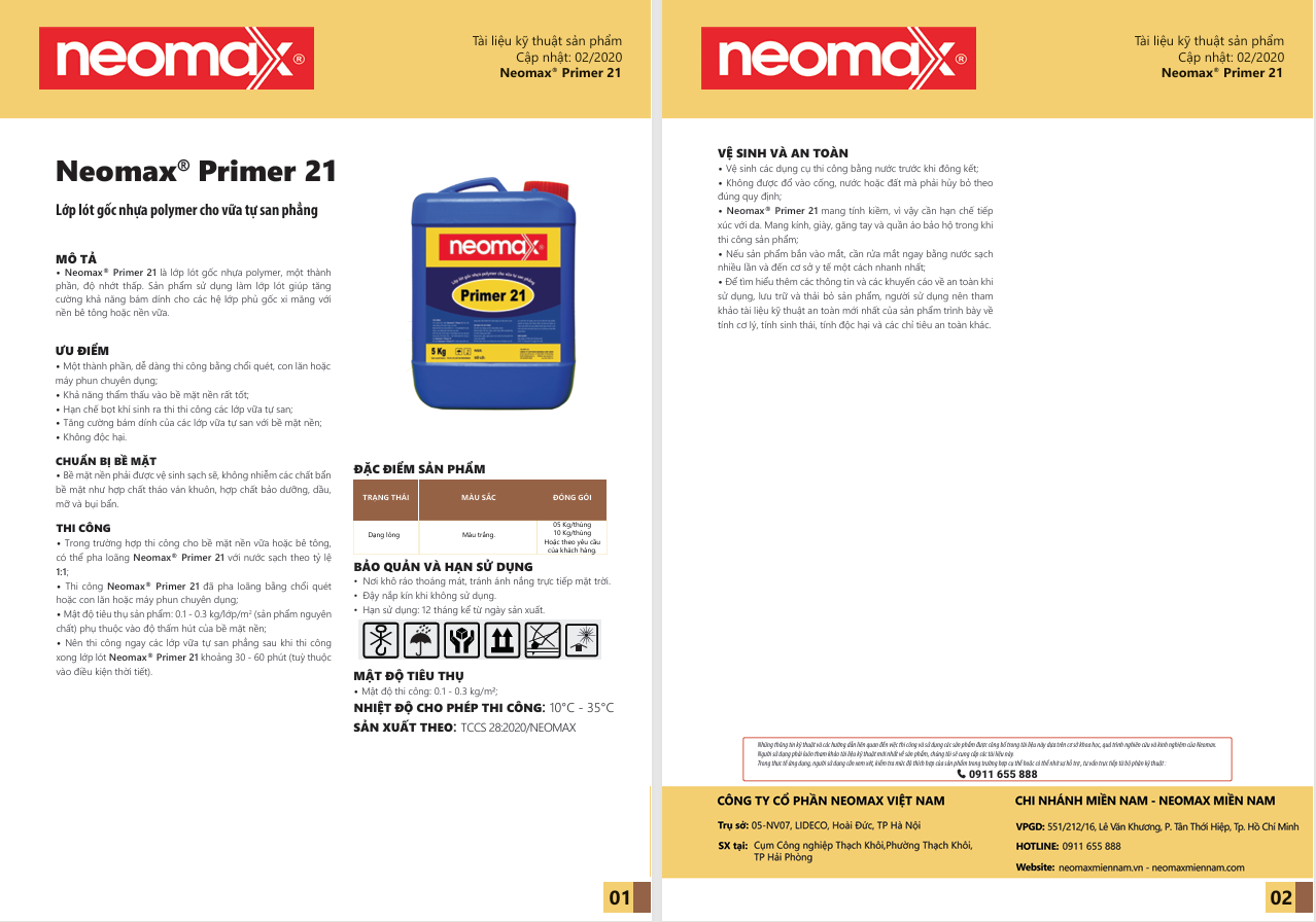 Tài liệu kỹ thuật Neomax Primer 21