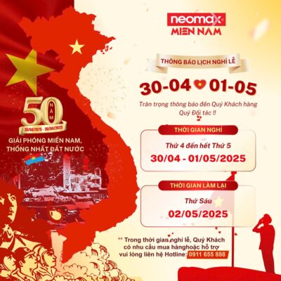 THÔNG BÁO LỊCH NGHỈ LỄ 30/4 & 01/5