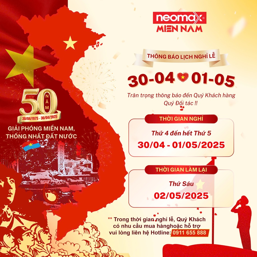 📣 THÔNG BÁO LỊCH NGHỈ LỄ 30/4 & 01/5 THÔNG BÁO LỊCH NGHỈ LỄ 30/4 & 01/5