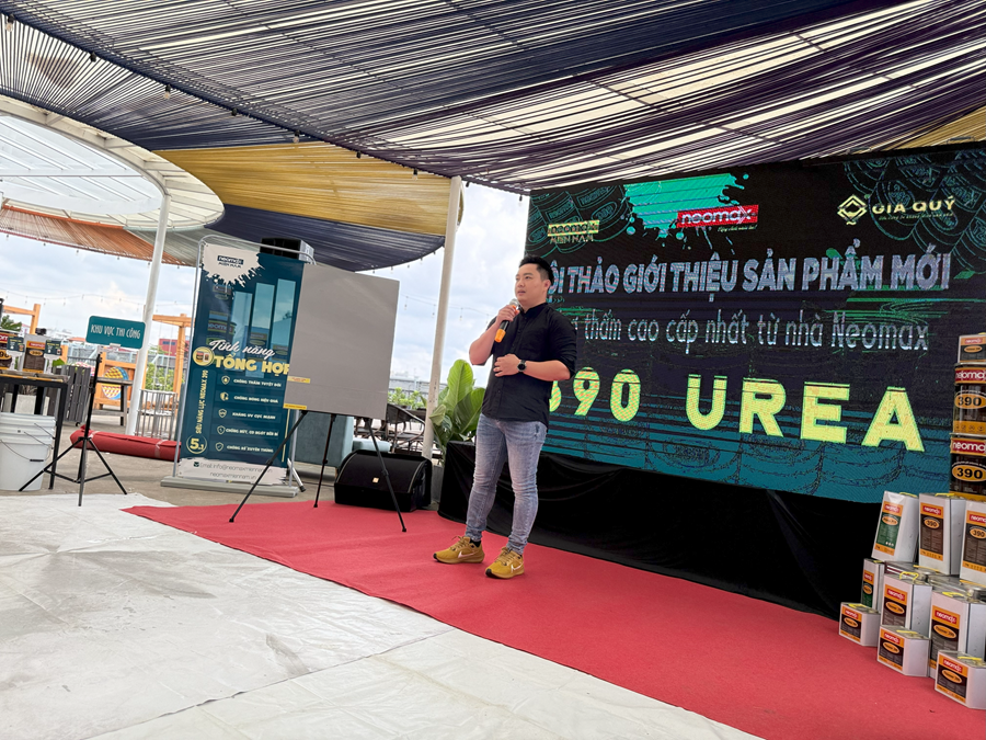 HỘI THẢO GIỚI THIỆU SẢN PHẨM MỚI CHỐNG THẤM UREA THI CÔNG NGUỘI - NEOMAX 390 HỘI THẢO GIỚI THIỆU SẢN PHẨM MỚI CHỐNG THẤM UREA THI CÔNG NGUỘI - NEOMAX 390