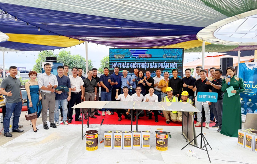 HỘI THẢO GIỚI THIỆU SẢN PHẨM MỚI CHỐNG THẤM UREA THI CÔNG NGUỘI - NEOMAX 390 HỘI THẢO GIỚI THIỆU SẢN PHẨM MỚI CHỐNG THẤM UREA THI CÔNG NGUỘI - NEOMAX 390